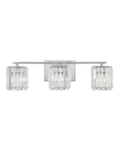 JONATHAN Y COCO PRISM VINTAGE-LIKE 3-LIGHT CLASSIC GLAM LED VANITY LIGHT