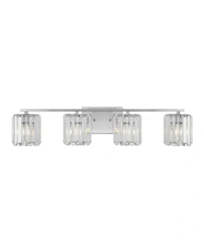 JONATHAN Y COCO PRISM VINTAGE-LIKE 4-LIGHT CLASSIC GLAM LED VANITY LIGHT