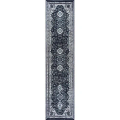 JONATHAN Y JONATHAN Y DALYAN GEOMETRIC MEDALLIONS MACHINE-WASHABLE AREA RUG