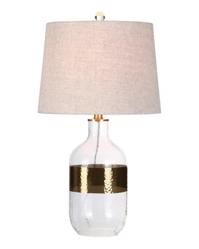JONATHAN Y JONATHAN Y DESIGNS STEVENS 25.5IN GLASS LED TABLE LAMP