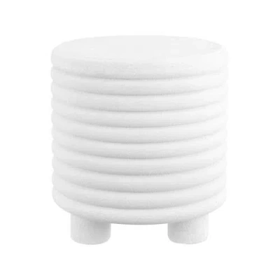 JONATHAN Y JONATHAN Y EVANS 18" MINIMALIST MODERN 3-LEGGED DRUM INDOOR/OUTDOOR ACCENT TABLE