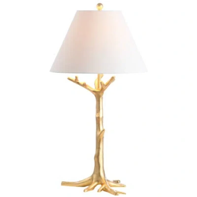 JONATHAN Y JONATHAN Y GALEN 33.5" RESIN LED TABLE LAMP, GOLD