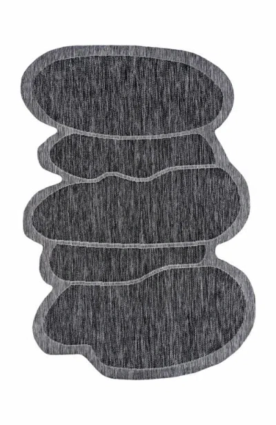 JONATHAN Y JONATHAN Y JASPER MODERN RUSTIC ABSTRACT INDOOR/OUTDOOR SHAPED AREA RUG