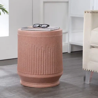 JONATHAN Y JONATHAN Y KLINE 17.5" MID-CENTURY MODERN BRUTALIST INDOOR/OUTDOOR ACCENT TABLE