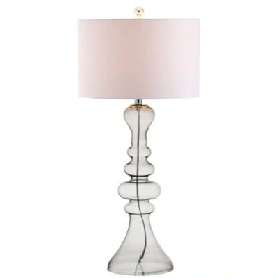 JONATHAN Y JONATHAN Y MADELINE 35" CURVED GLASS LED TABLE LAMP