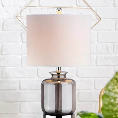 JONATHAN Y MARSH 22" GLASS LED TABLE LAMP