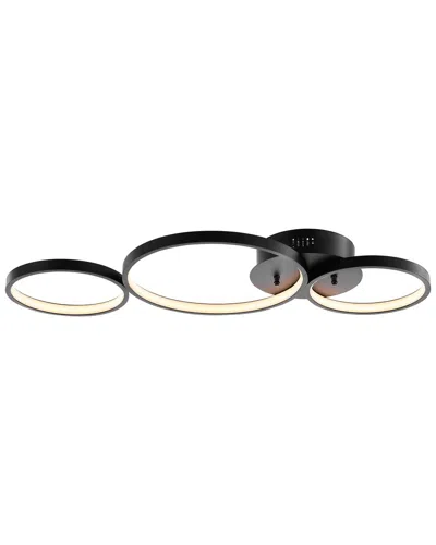 JONATHAN Y JONATHAN Y NUBE 26.88IN 3-LIGHT INTEGRATED LED FLUSH MOUNT