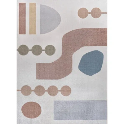JONATHAN Y JONATHAN Y RILEY ABSTRACT COASTAL CONTEMPORARY MACHINE-WASHABLE AREA RUG