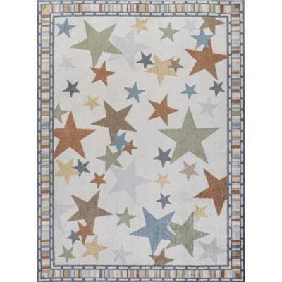 JONATHAN Y JONATHAN Y STAR GAZER GEOMETRIC MACHINE-WASHABLE AREA RUG
