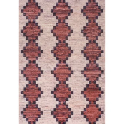 JONATHAN Y JONATHAN Y TIMANTII MODERN TRELLIS KILIM MACHINE-WASHABLE AREA RUG