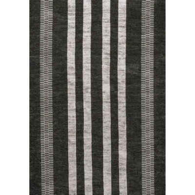 JONATHAN Y JONATHAN Y VICHY GEOMETRIC STRIPED MACHINE-WASHABLE AREA RUG