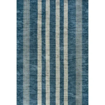 JONATHAN Y JONATHAN Y VICHY GEOMETRIC STRIPED MACHINE-WASHABLE AREA RUG