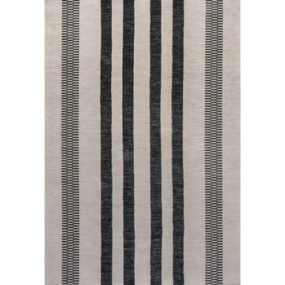 JONATHAN Y JONATHAN Y VICHY GEOMETRIC STRIPED MACHINE-WASHABLE AREA RUG