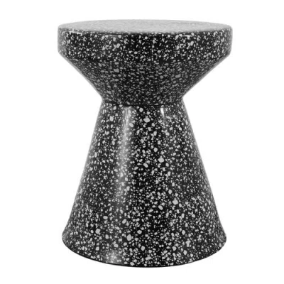 JONATHAN Y JONATHAN Y XENIA 17.75" MODERN BOHEMIAN TERRAZZO INDOOR/OUTDOOR DRUM ACCENT TABLE