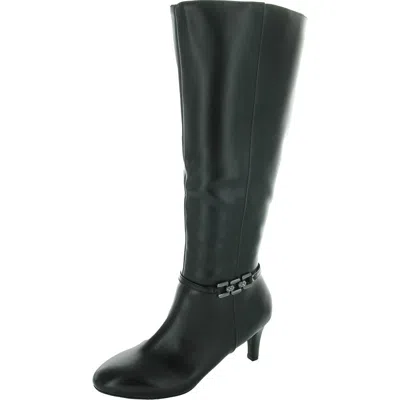 JONES NEW YORK HANLEE WOMENS ZIPPER FAUX LEATHER KNEE-HIGH BOOTS