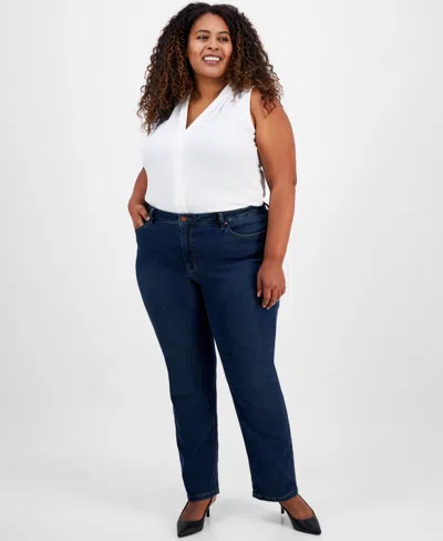 JONES NEW YORK PLUS SIZE LEXINGTON STRAIGHT-LEG JEANS