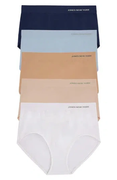 JONES NEW YORK JONES NEW YORK SEAMLESS 5-PACK BRIEFS