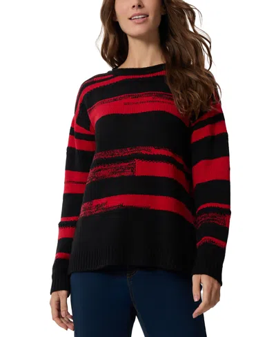 JONES NEW YORK WOMEN'S COLOR-BLOCKED DROP-SHOULDER SWEATER