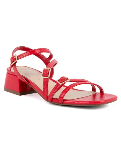 JONES NEW YORK WOMEN'S UNASYN BLOCK HEEL STRAPPY DRESS SANDALS