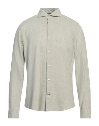 JOOP JOOP! MAN SHIRT SAGE GREEN SIZE 17 COTTON, WOOL