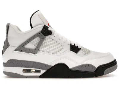 JORDAN 4 RETRO CEMENT (2012) SNEAKERS IN WHITE/BLACK/TECH GREY