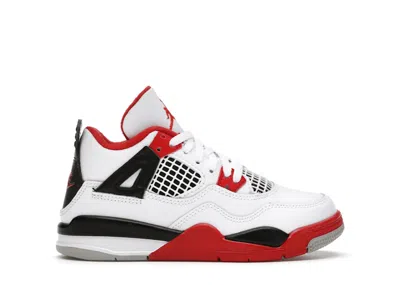 JORDAN 4 RETRO FIRE RED (2020) SNEAKERS IN WHITE/BLACK/TECH GREY
