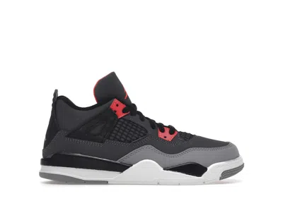 JORDAN 4 RETRO INFRARED SNEAKERS IN DARK GREY/INFRARED 23/BLACK
