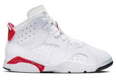 JORDAN 6 RETRO RED OREO SNEAKERS IN WHITE/UNIVERSITY RED/BLACK