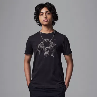 JORDAN AIR  3 BIG KIDS'  PANTHER GRAPHIC T-SHIRT