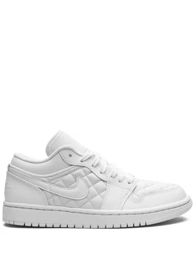 JORDAN AIR JORDAN 1 LOW QUILTED "WHITE" SNEAKERS