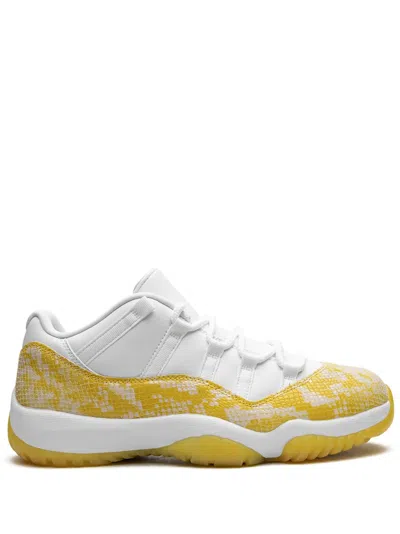 JORDAN AIR JORDAN 11 LOW "YELLOW SNAKESKIN" SNEAKERS