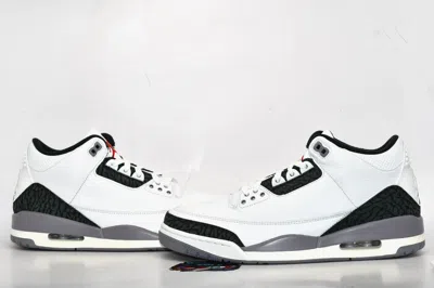 JORDAN AIR JORDAN 3 RETRO CEMENT GREY STYLE CT8532-106 SIZE 10.5