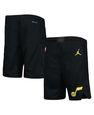 JORDAN BIG BOYS JORDAN BLACK UTAH JAZZ STATEMENT EDITION SWINGMAN PERFORMANCE SHORTS