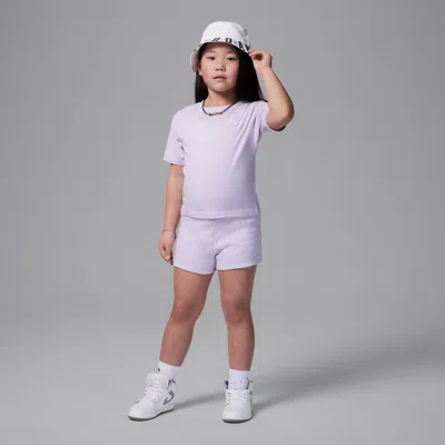 JORDAN BROOKLYN ESSENTIALS LITTLE KIDS' 2-PIECE FLEECE SHORTS SET