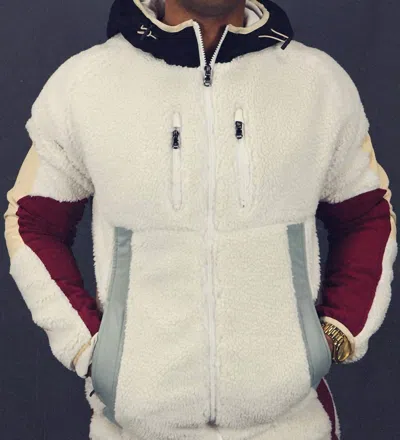 JORDAN CRAIG MERCER FLEECE HOODIE IN SEDIMENTARY