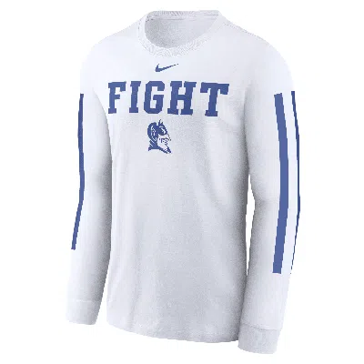 JORDAN DUKE BLUE DEVILS LOCAL SPIRIT SLOGAN  MEN'S COLLEGE LONG-SLEEVE T-SHIRT