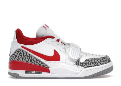 JORDAN LEGACY 312 LOW CEMENT GYM RED (WOMEN'S) SNEAKERS IN WHITE/CEMENT GREY/BLACK