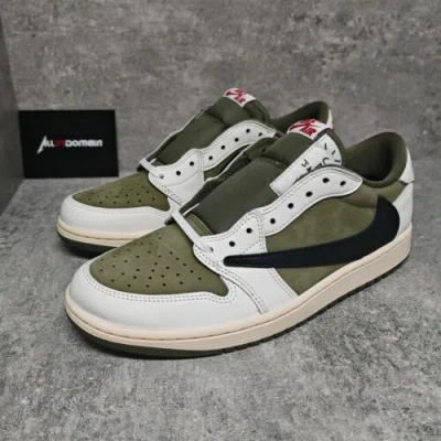 JORDAN LEVEL SS/NEW - AIR JORDAN 1 RETRO LOW OG SP TRAVIS SCOTT MEDIUM OLIVE DM7866-200