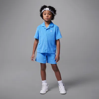 JORDAN LITTLE KIDS' 2-PIECE TERRY CLOTH CAMP SET