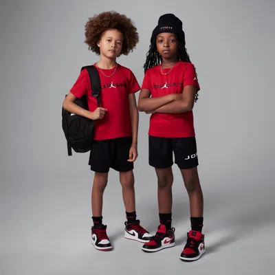 JORDAN LITTLE KIDS' BASELINE 2-PIECE MESH SHORTS SET