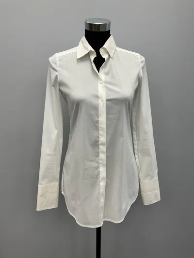 JORDAN LOUIS SAVILE COTTON STRETCH SHIRT IN WHITE