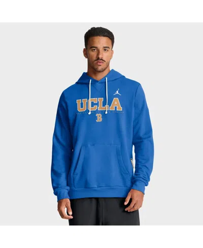 JORDAN MEN'S BLUE UCLA BRUINS 2025 SIDELINE STANDARD ISSUE DRI-FIT HOODIE