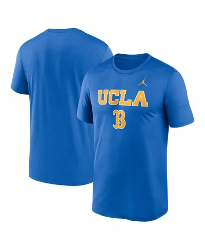 JORDAN MEN'S BLUE UCLA BRUINS LOCKUP LEGEND PERFORMANCE T-SHIRT