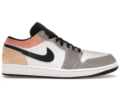 JORDAN MEN'S JORDAN 1 LOW SE FLIGHT CLUB SNEAKERS IN BLACK/MAGIC EMBER/SUNDIAL