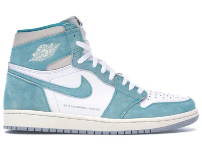 JORDAN MEN'S JORDAN 1 RETRO HIGH SNEAKERS IN TURBO GREEN/SAIL/WHITE