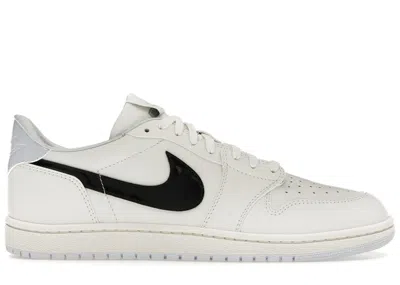 JORDAN MEN'S JORDAN 1 RETRO LOW '85 WINGS SNEAKERS IN SUMMIT WHITE/FRENCH BLUE/NEUTRAL GREY