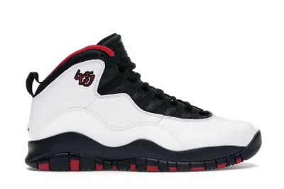 JORDAN MEN'S JORDAN 10 RETRO DOUBLE NICKEL SNEAKERS IN WHITE/BLACK/TRUE RED