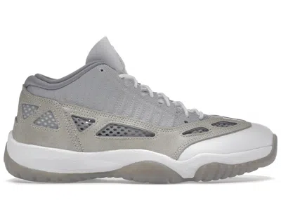 JORDAN MEN'S JORDAN 11 RETRO LOW IE SNEAKERS IN LIGHT OREWOOD BROWN/NEUTRAL GREY/WHITE