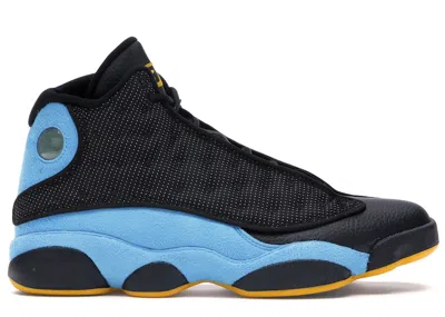 JORDAN MEN'S JORDAN 13 RETRO CHRIS PAUL AWAY SNEAKERS IN BLACK/SUNSTONE/ORION BLUE