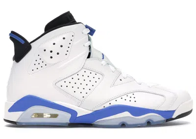 JORDAN MEN'S JORDAN 6 RETRO (2014) SNEAKERS IN WHITE/SPORT BLUE/BLACK